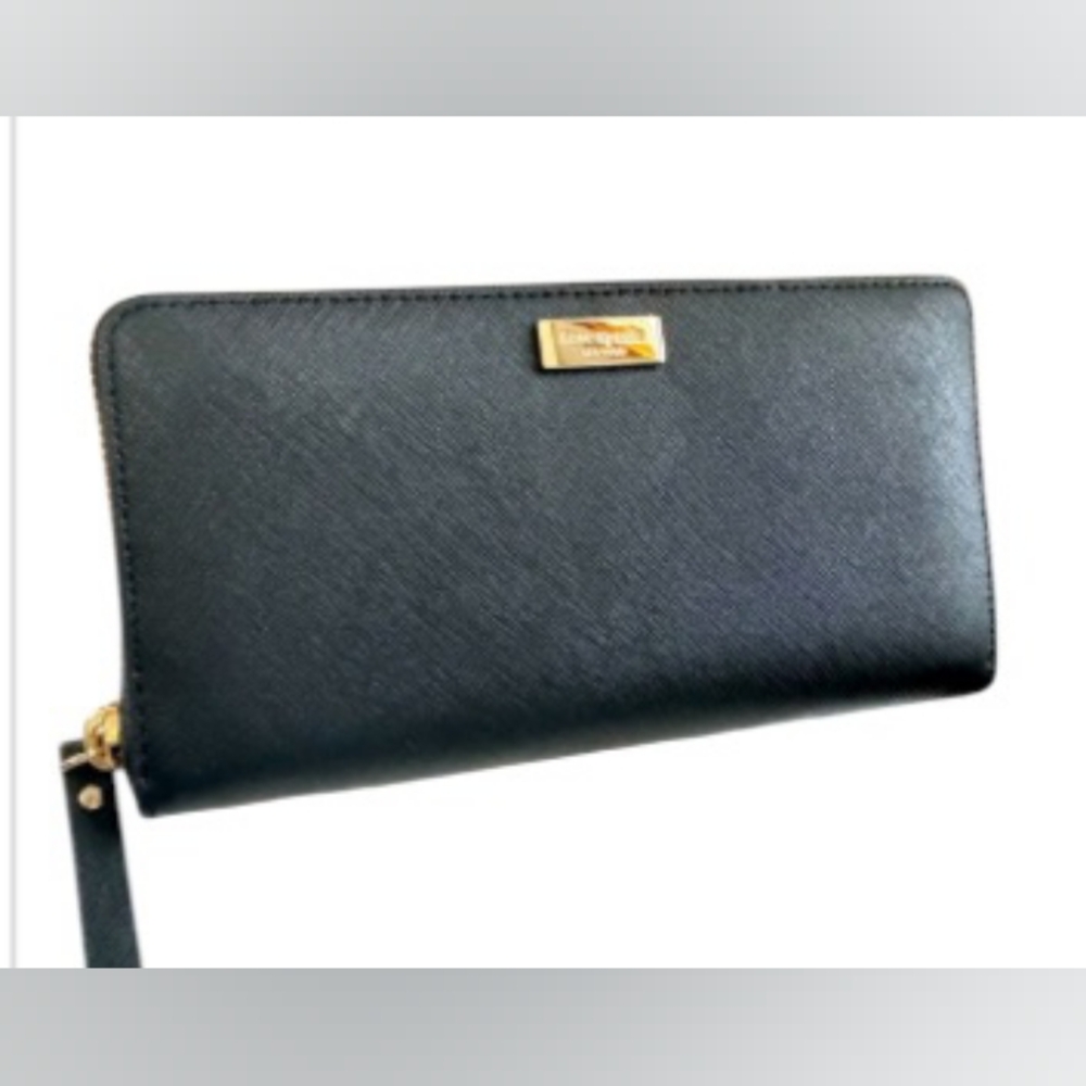 kate spade Laurel Way Neda Zip Around Black Wallet